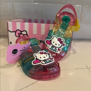 Sanrio Hello Kitty Glitter Sandals - Pink, Blue, Yellow